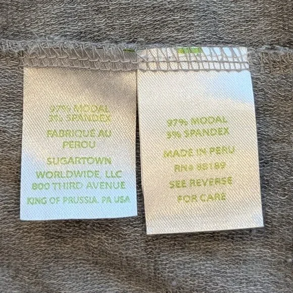 Lilly Pulitzer Womens Gray Sweater Cardigan Large L with Pockets and Thumb Holes - Picture 9 of 11